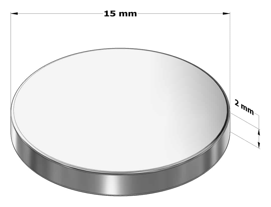 Magnes neodymowy walcowy 15x2 mm [4]