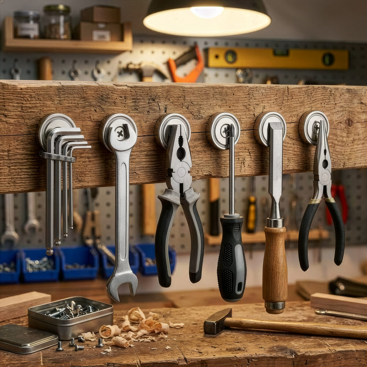 Magnes neodymowy pierścieniowy w obudowie stalowej z otworem pod wkręt 20×7 mm