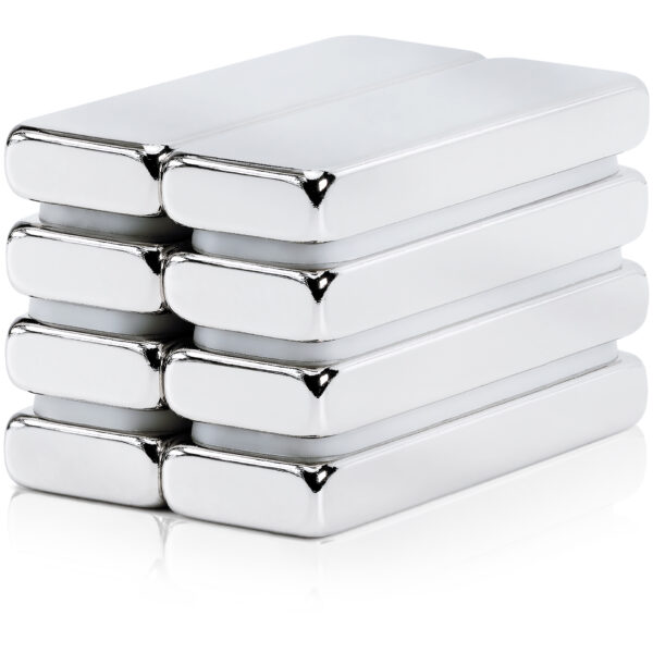 Magnes neodymowy płytkowy 30x10x4 mm - 8 szt.