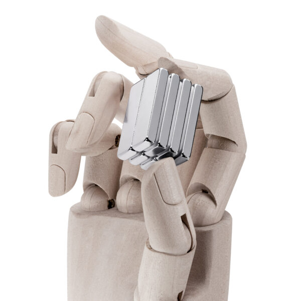 Magnes neodymowy płytkowy 30x10x4 mm - 8 szt.