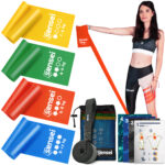 Zestaw 4 Taśm Sensei do Ćwiczeń i Rehabilitacji 200 cm + Uchwyt Drzwiowy