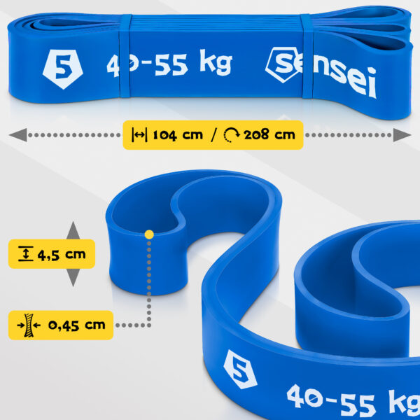Guma oporowa do ćwiczeń Sensei Power Band 40-55 kg